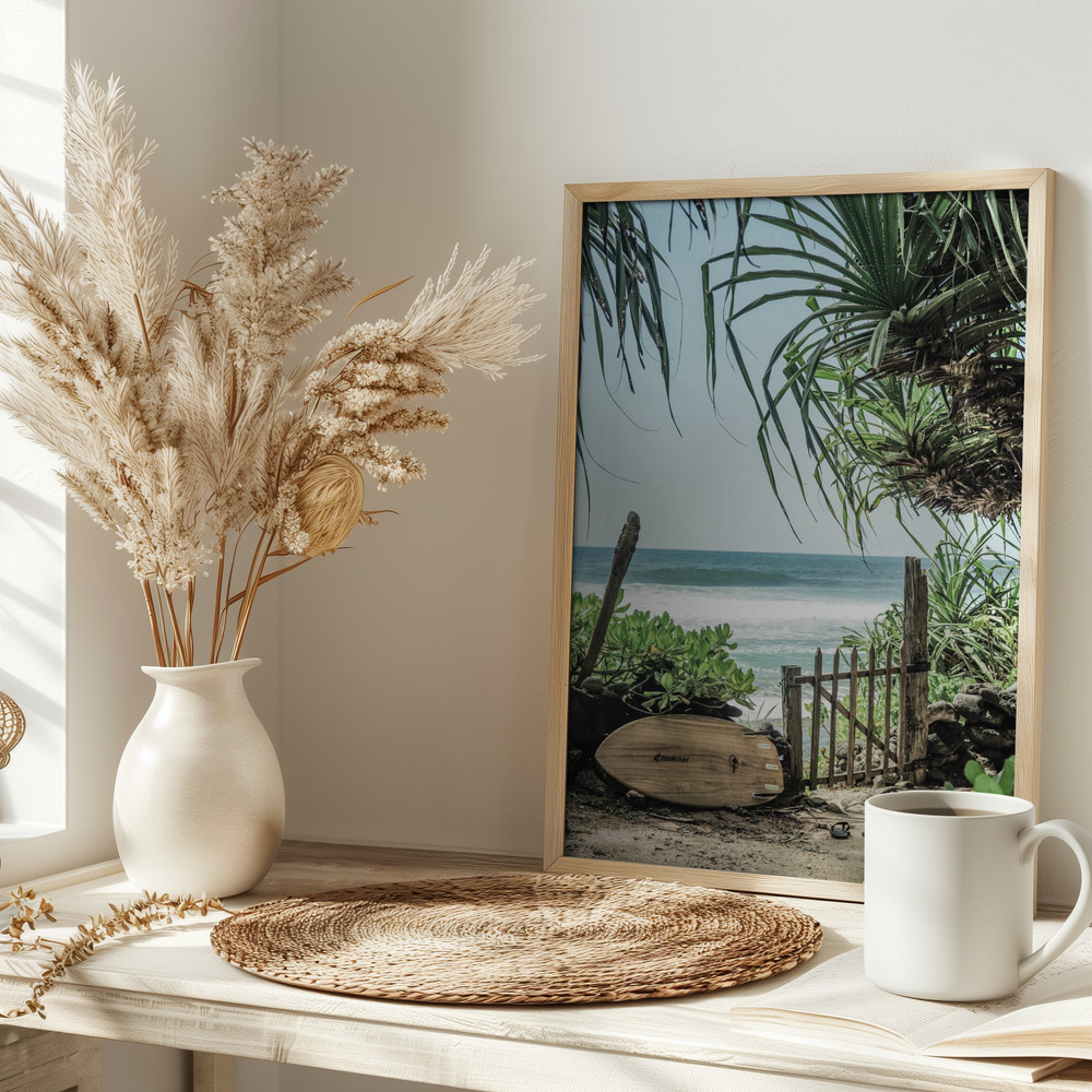 Póster - Coastal Serenity en la mesa