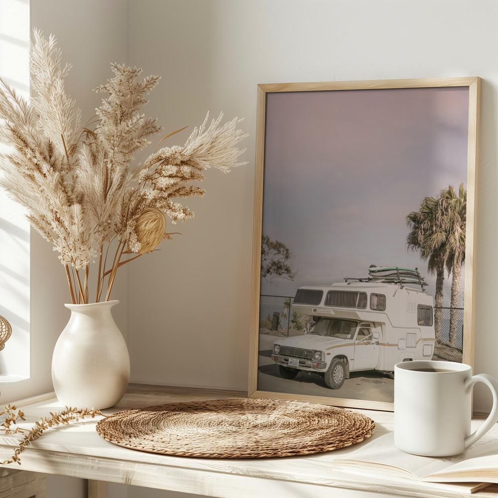 Poster - Surf Wagon on table