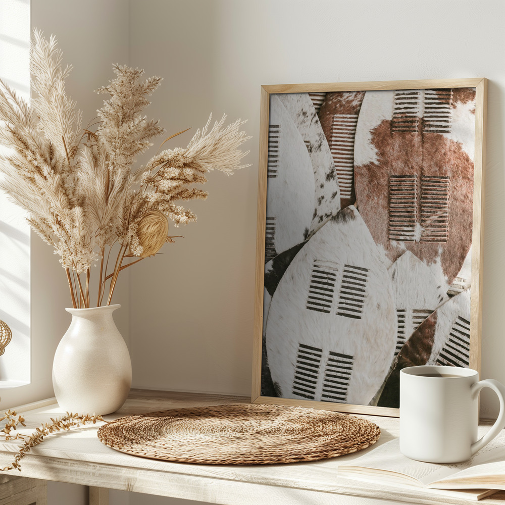Poster - Zulu Warrior op tafel