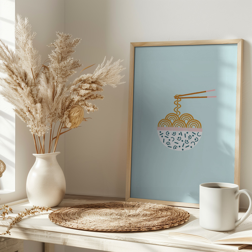 Plakat - Ramen på bordet