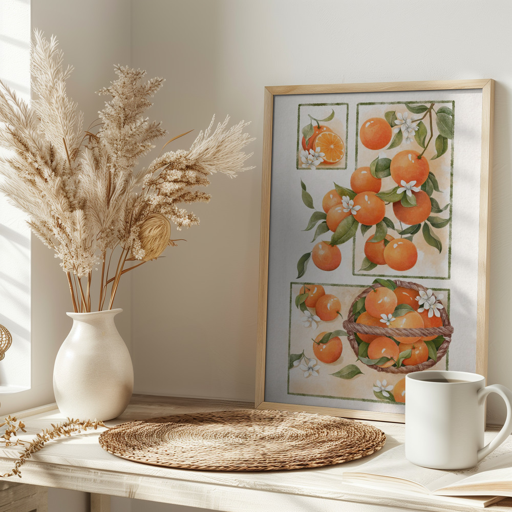 Plakat - Orange Blossom Lock på bordet