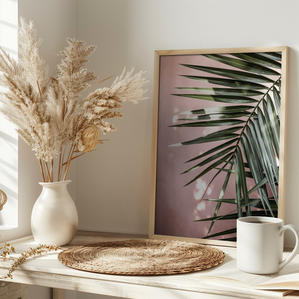Poster - Palm Leaves 23 op tafel