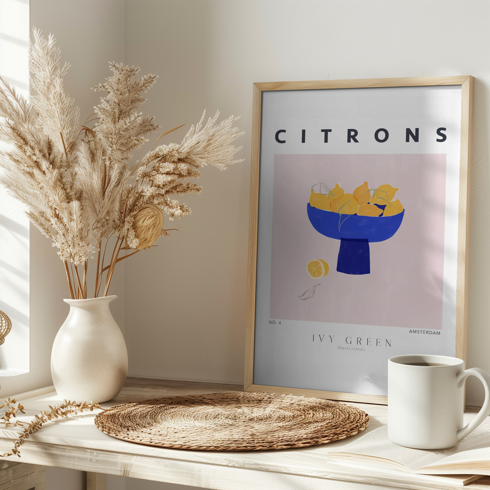 Plakat - Lemons na stole