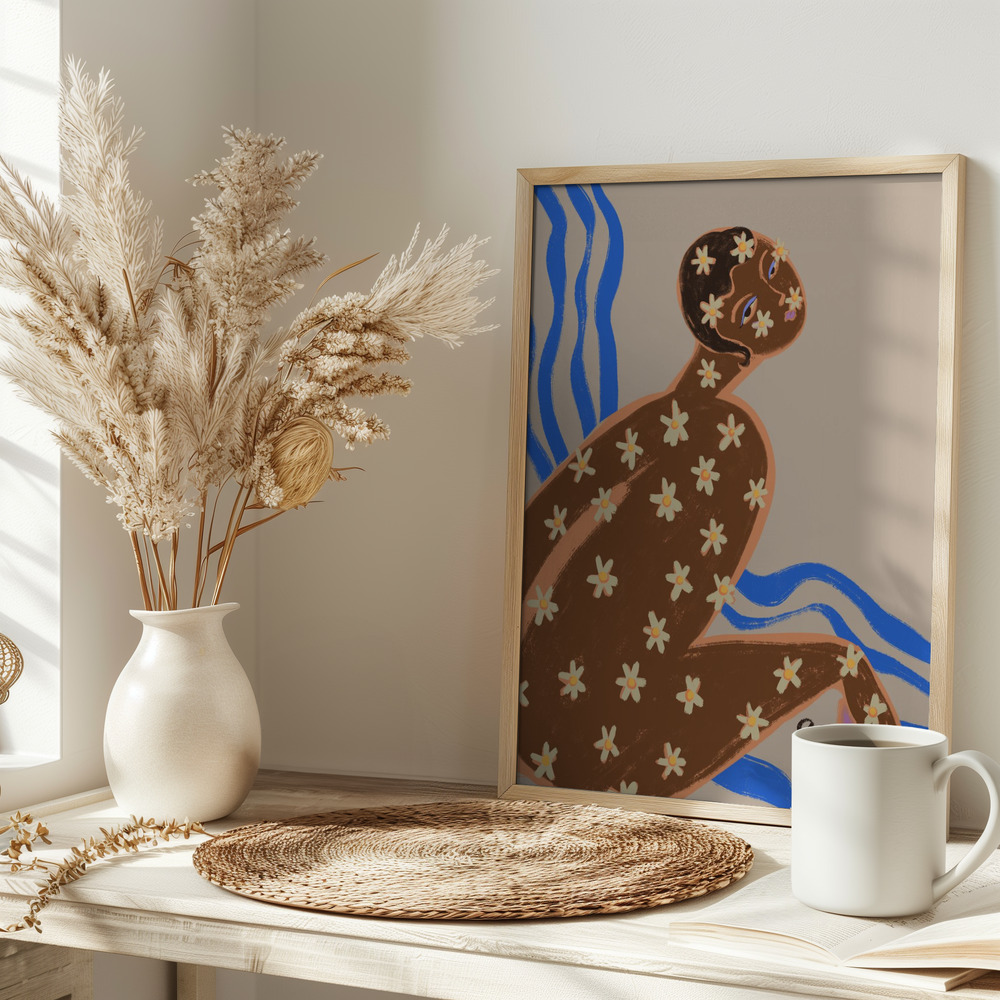 Poster - Blooming Daisy op tafel