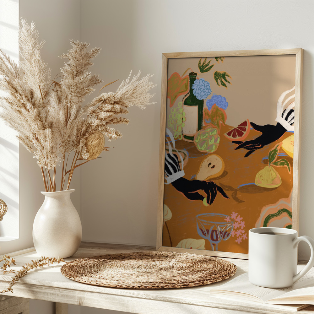 Poster - Handful of Love on table