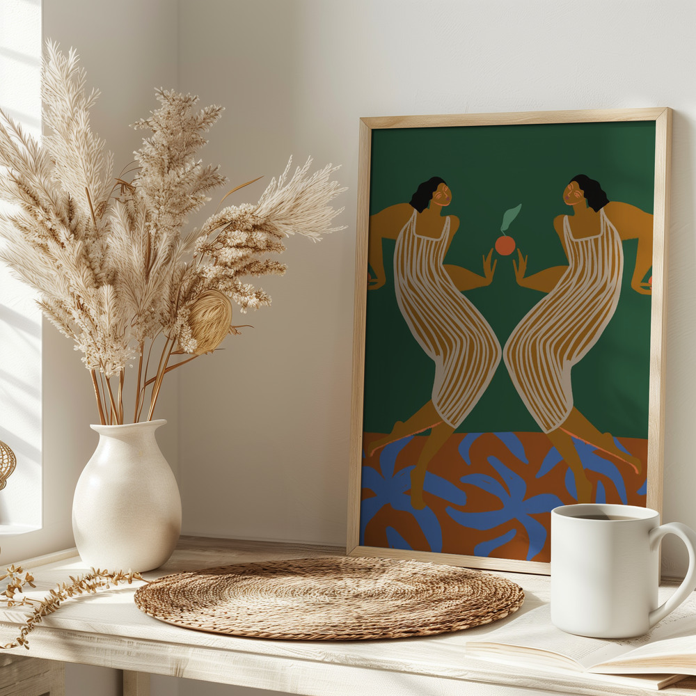 Poster - Mirror on table
