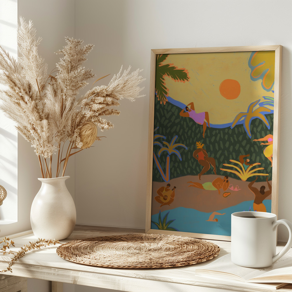 Poster - Summer Paradise auf dem Tisch