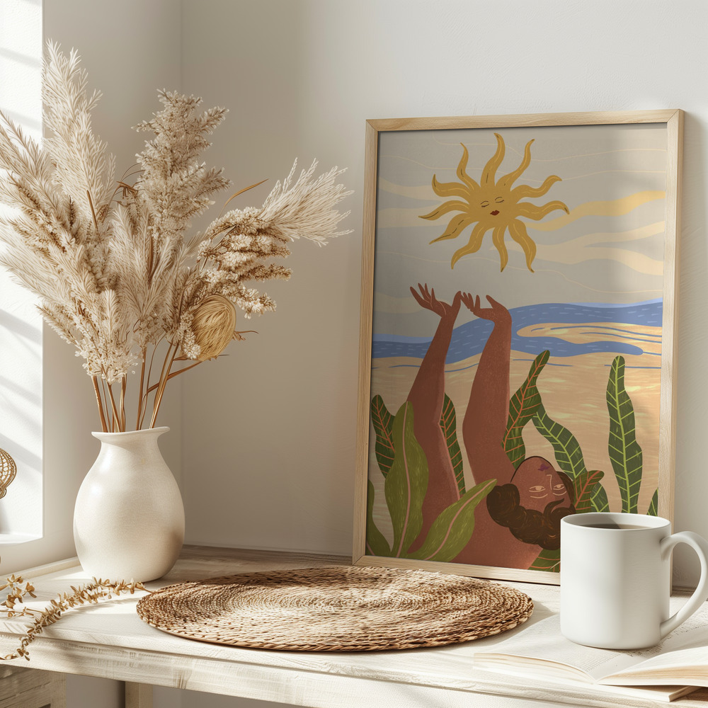 Poster - Sun Worship on table