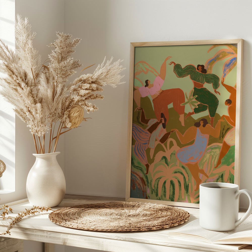 Poster - Spring Frolic op tafel