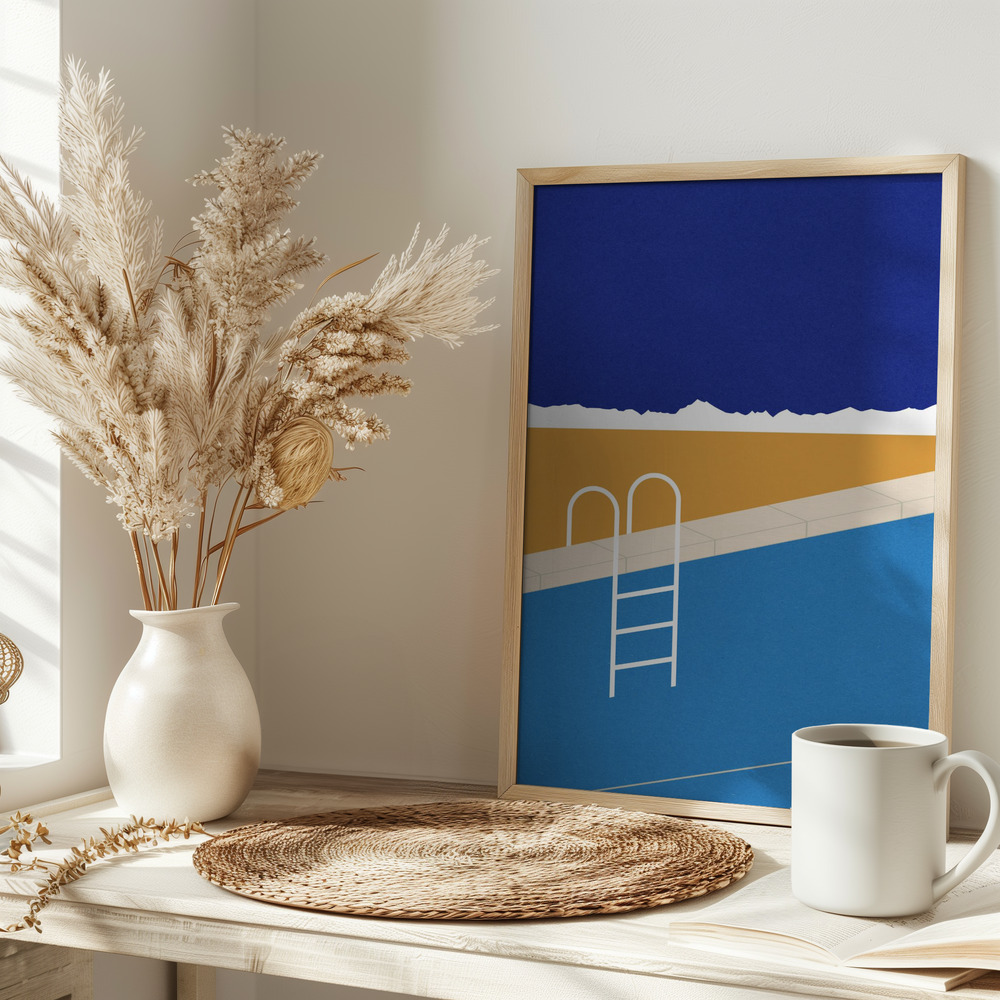 Poster - Desert Pool on table