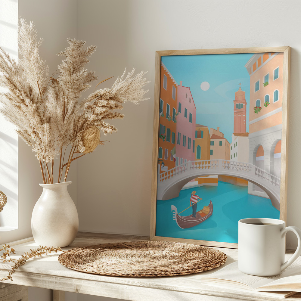Poster - Venice on table