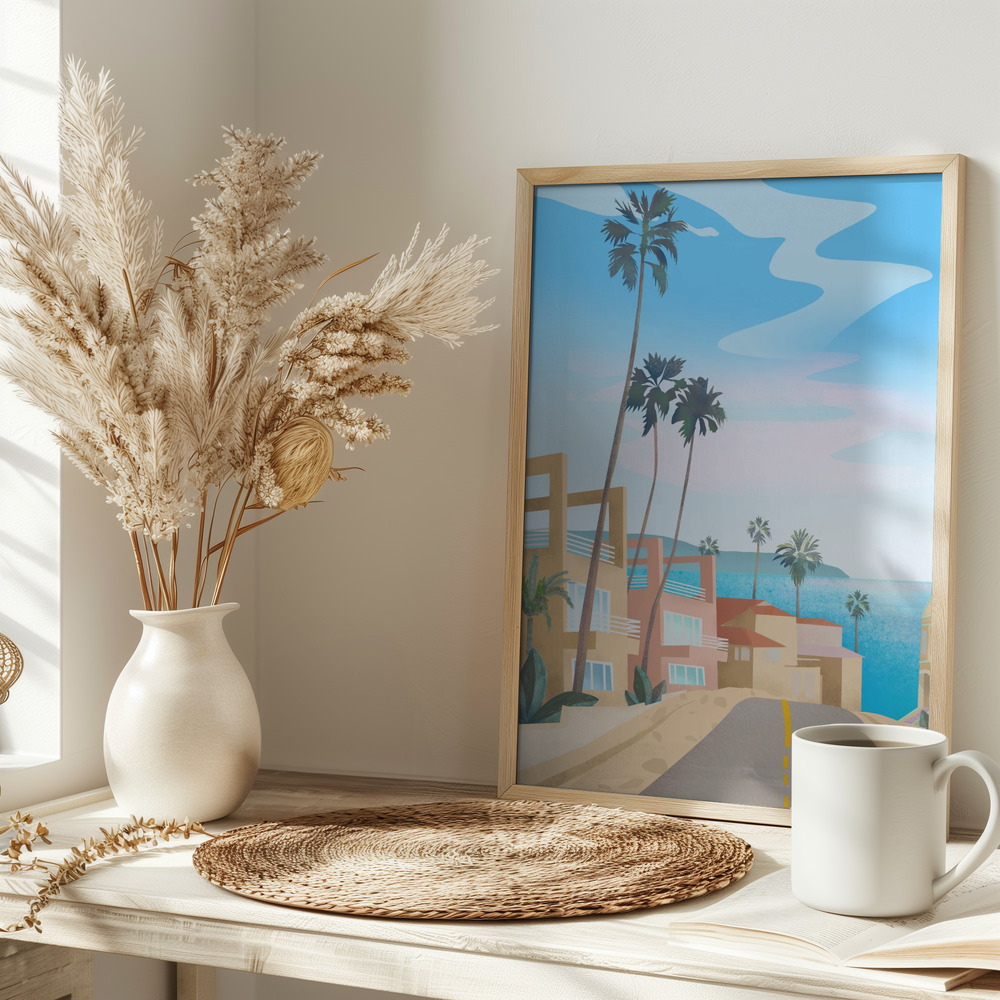 Affiche - California sur la table