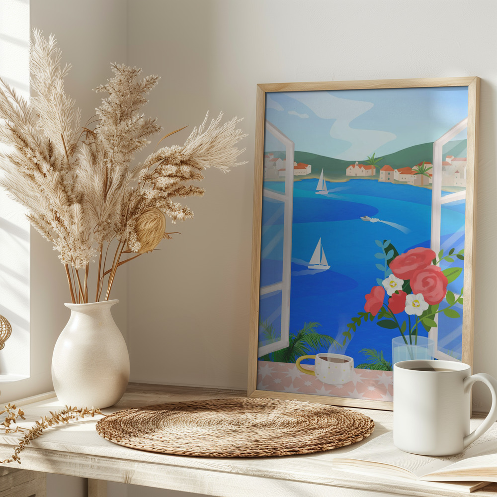 Plakat - Island View på bordet