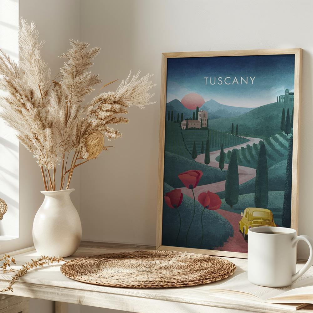 Poster - Tuscanytext sul tavolo