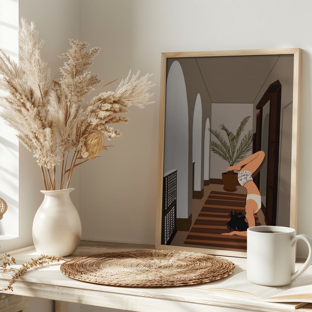 Póster - Balance in Motion en la mesa