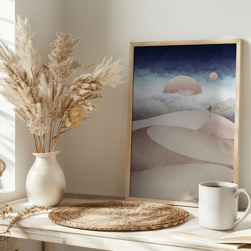 Póster - Desert Dreamscape en la mesa