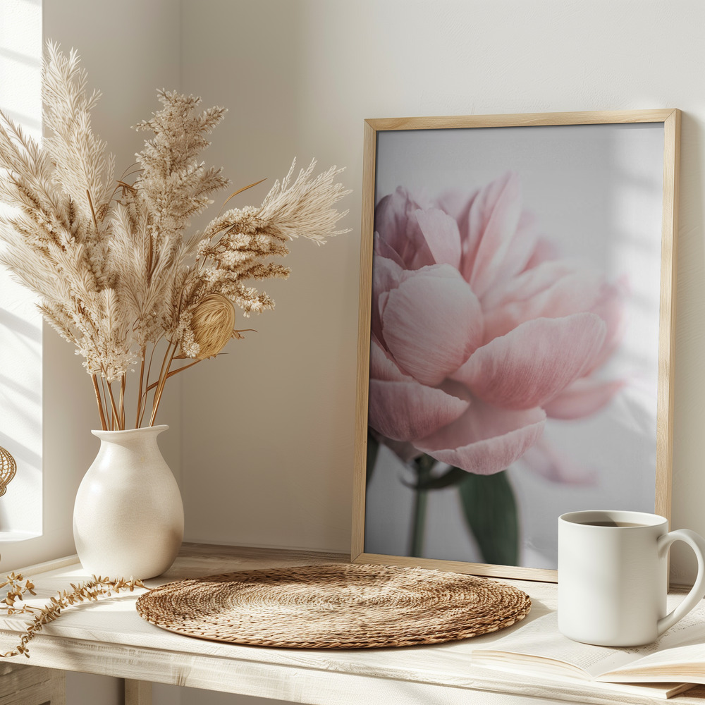 Poster - Peony 3 on table