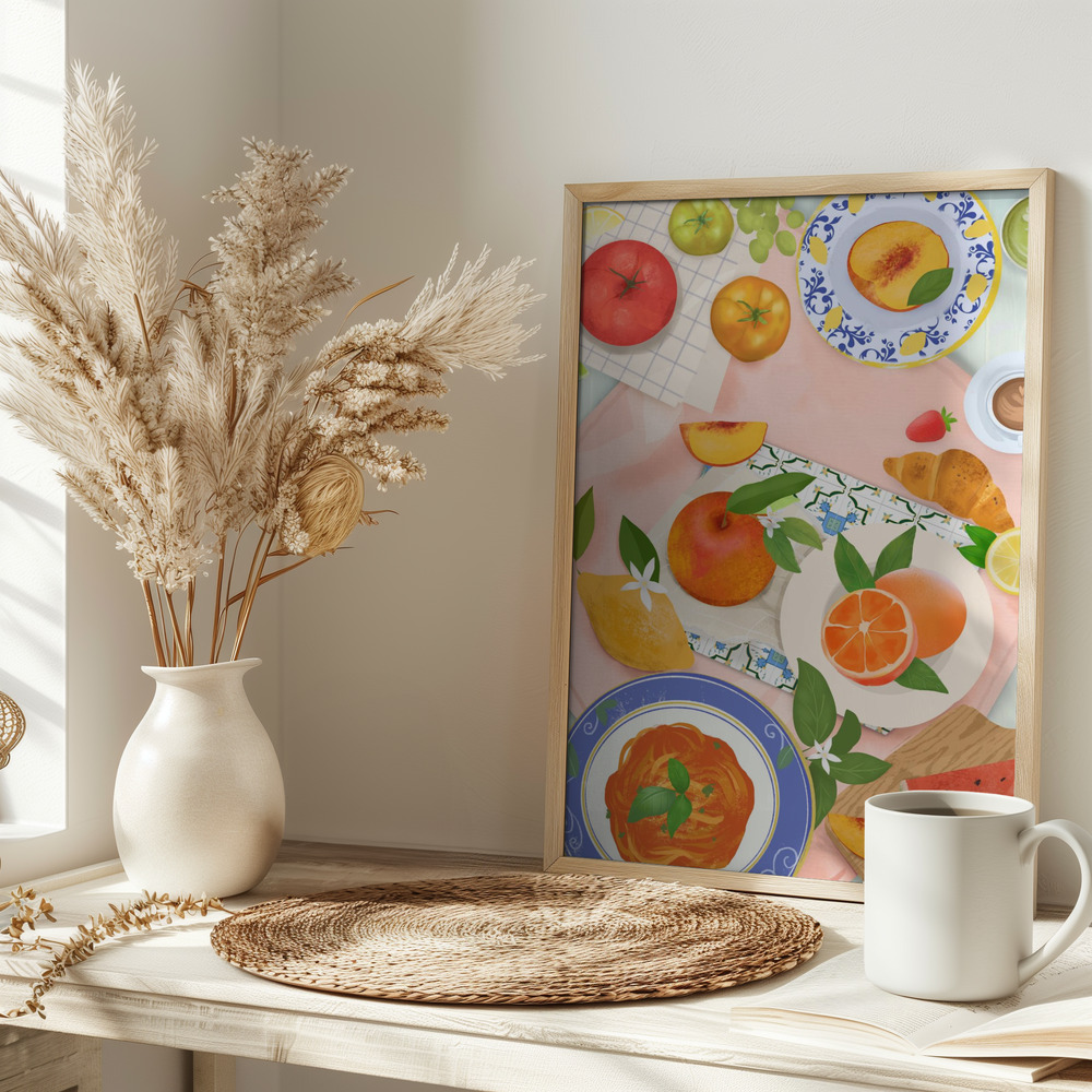 Poster - Summer Brunch op tafel