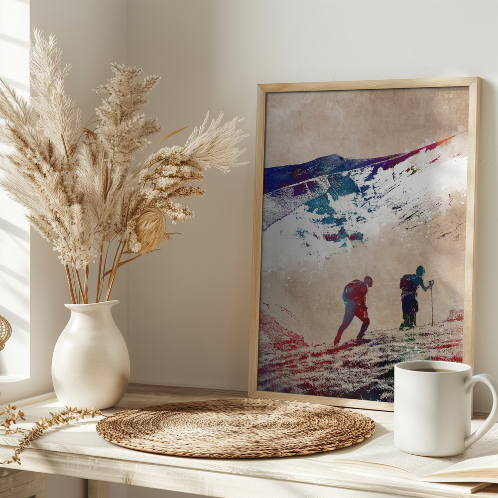 Poster - Mountaineers Sport Art 1 on table
