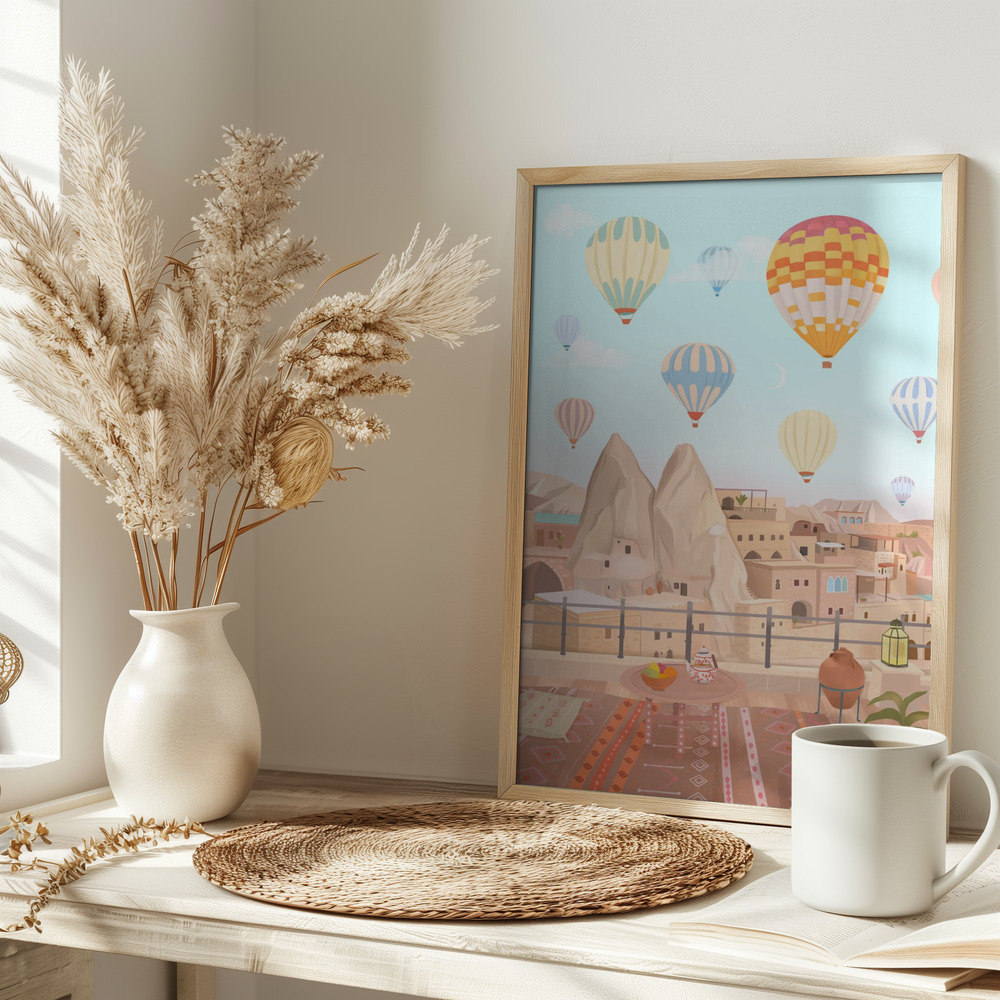 Plakat - Cappadokia på bordet