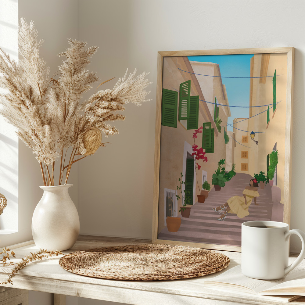 Poster - Mallorca Island on table