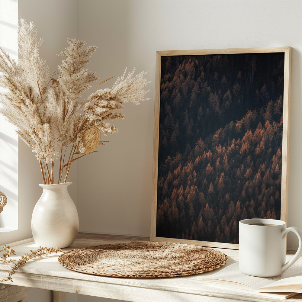 Poster - Autumn Woods 2 on table