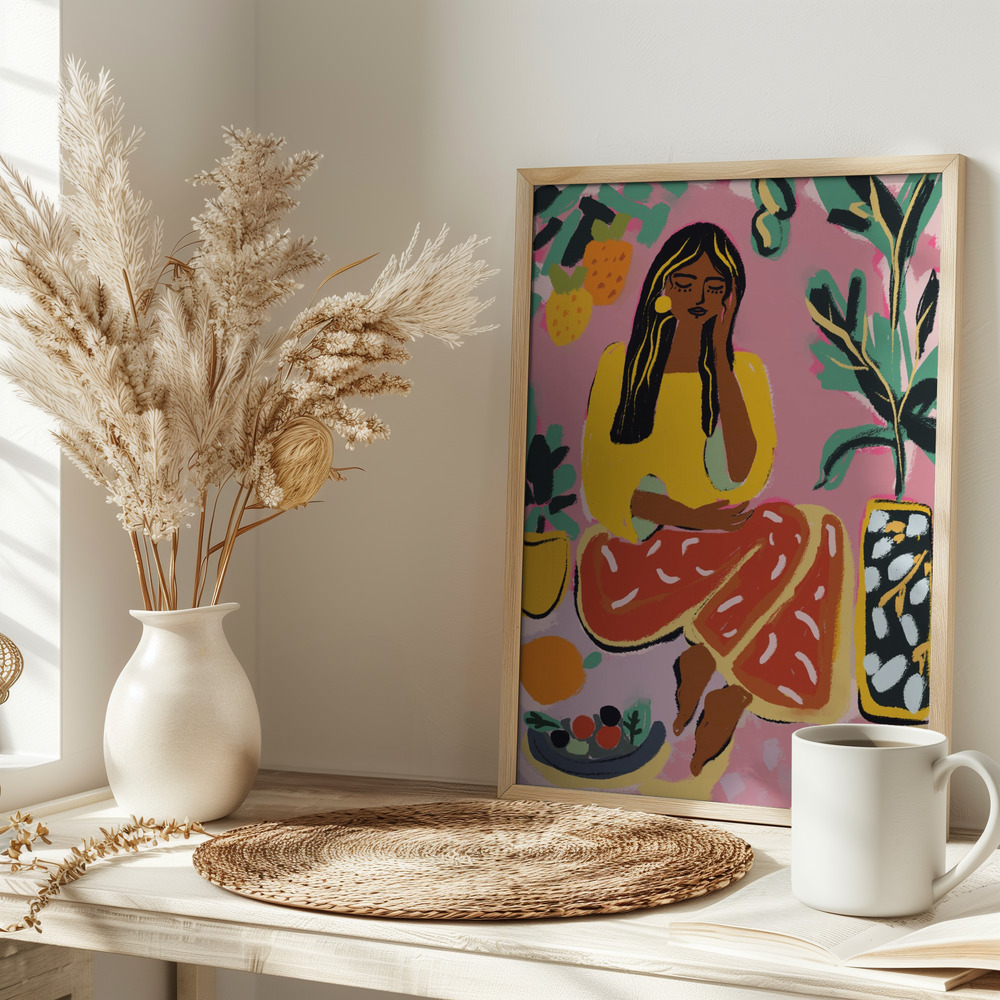 Poster - Pause For A Moment op tafel