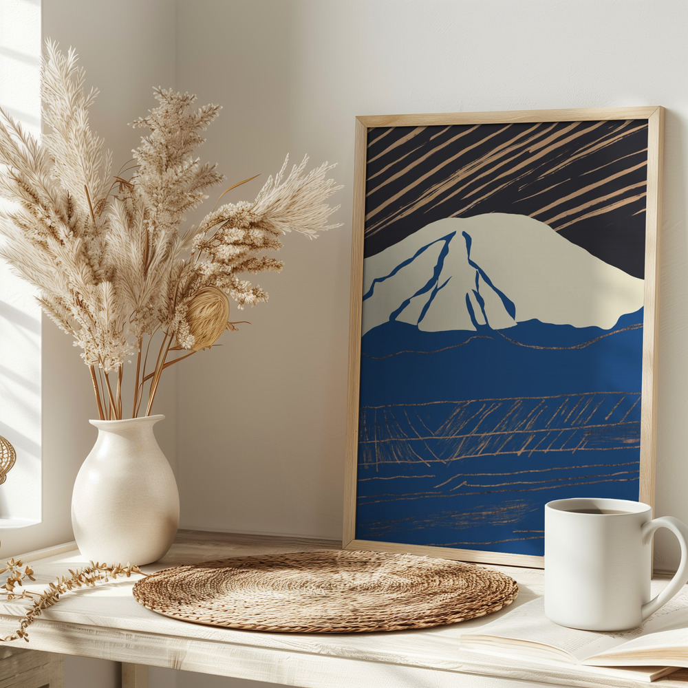 Poster - Snowy peak 02 sul tavolo