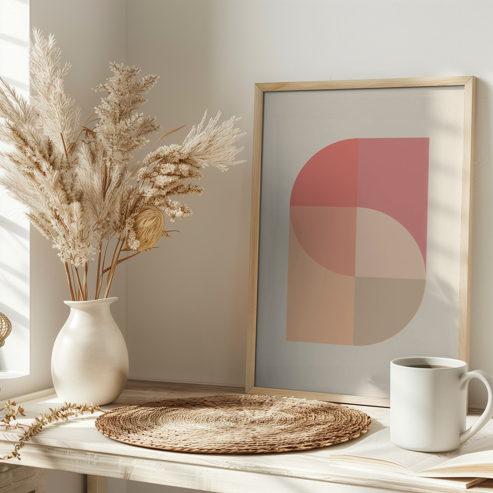 Poster - Peach 30 auf dem Tisch