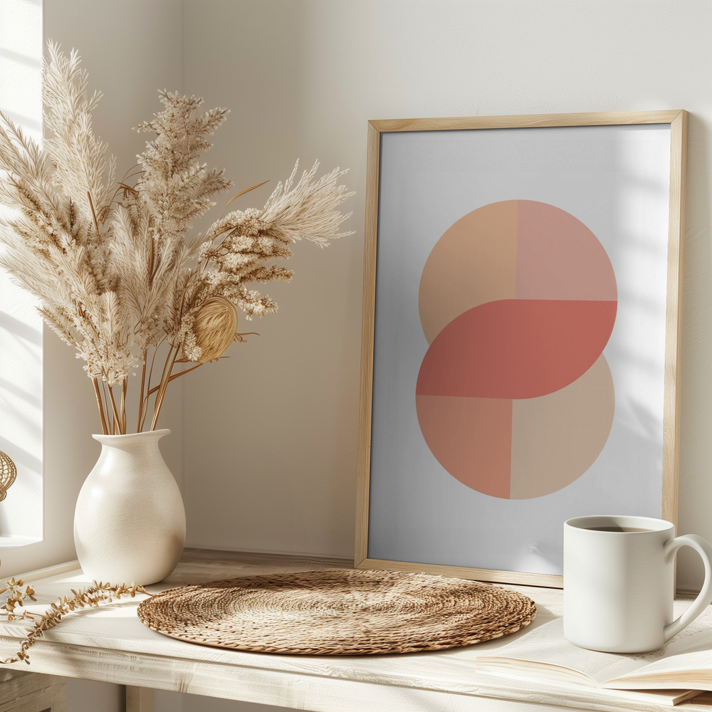 Poster - Peach 41 auf dem Tisch