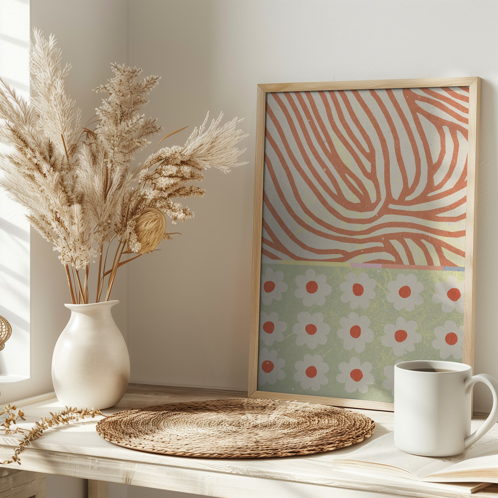 Poster - Flowers Composition 2 auf dem Tisch