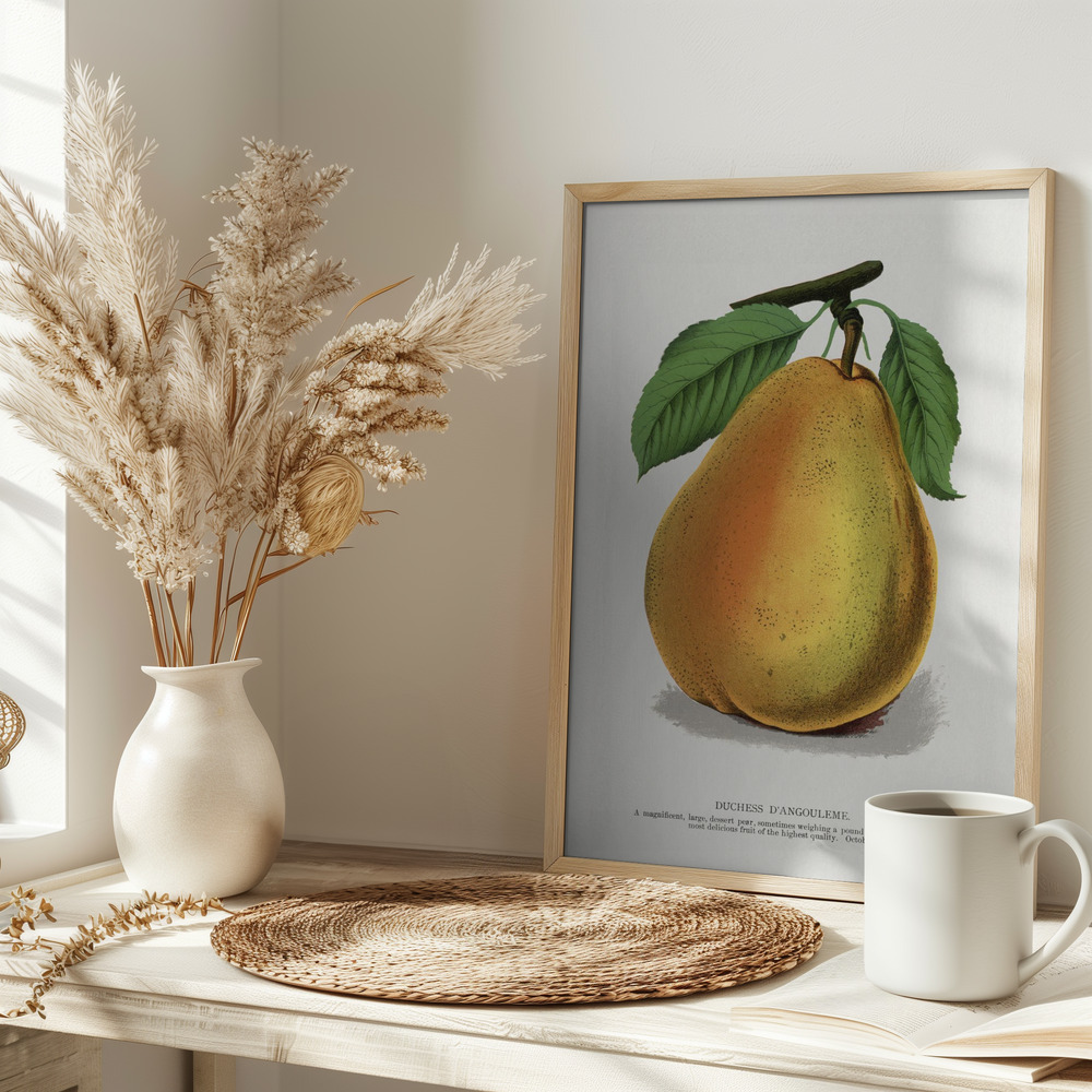 Affiche - Duchess D'angouleme Pear Lithograph sur la table