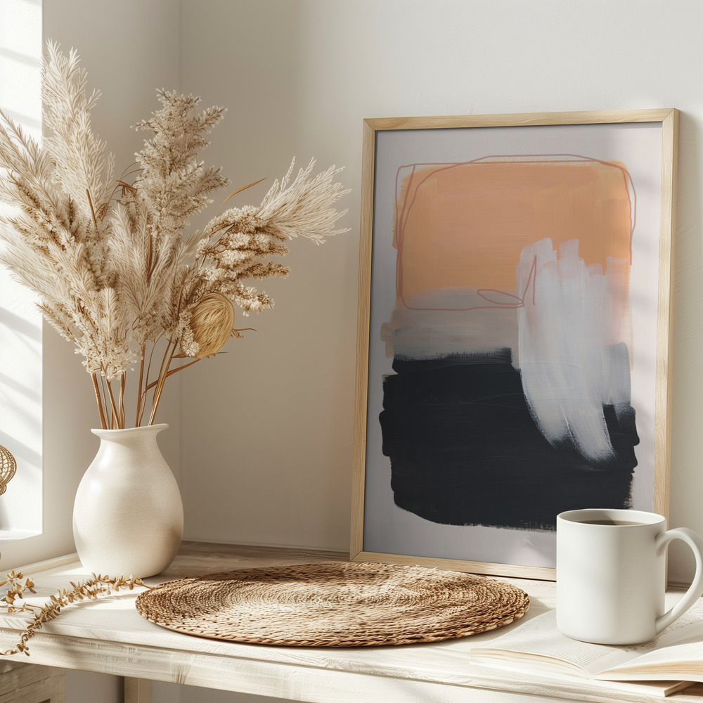 Plakat - Abstract Brush Strokes 122 na stole