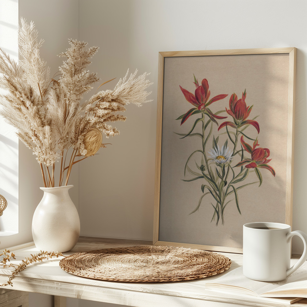 Plakat - Indian Paintbrush (1883) på bordet
