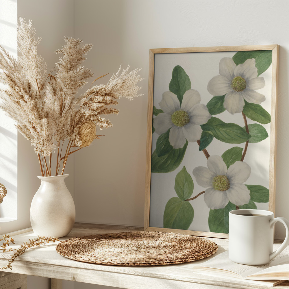 Affiche - Pacific Dogwood sur la table