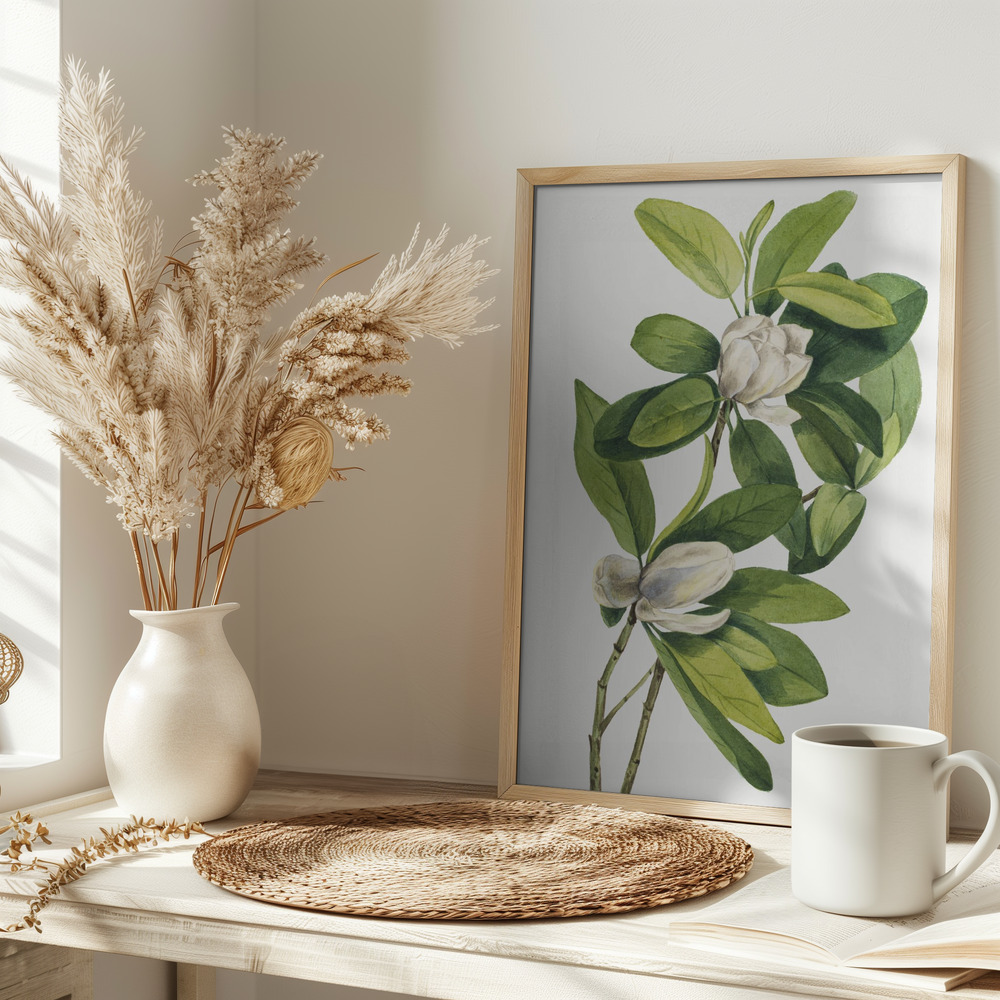 Poster - Swamp Magnolia (1918) on table