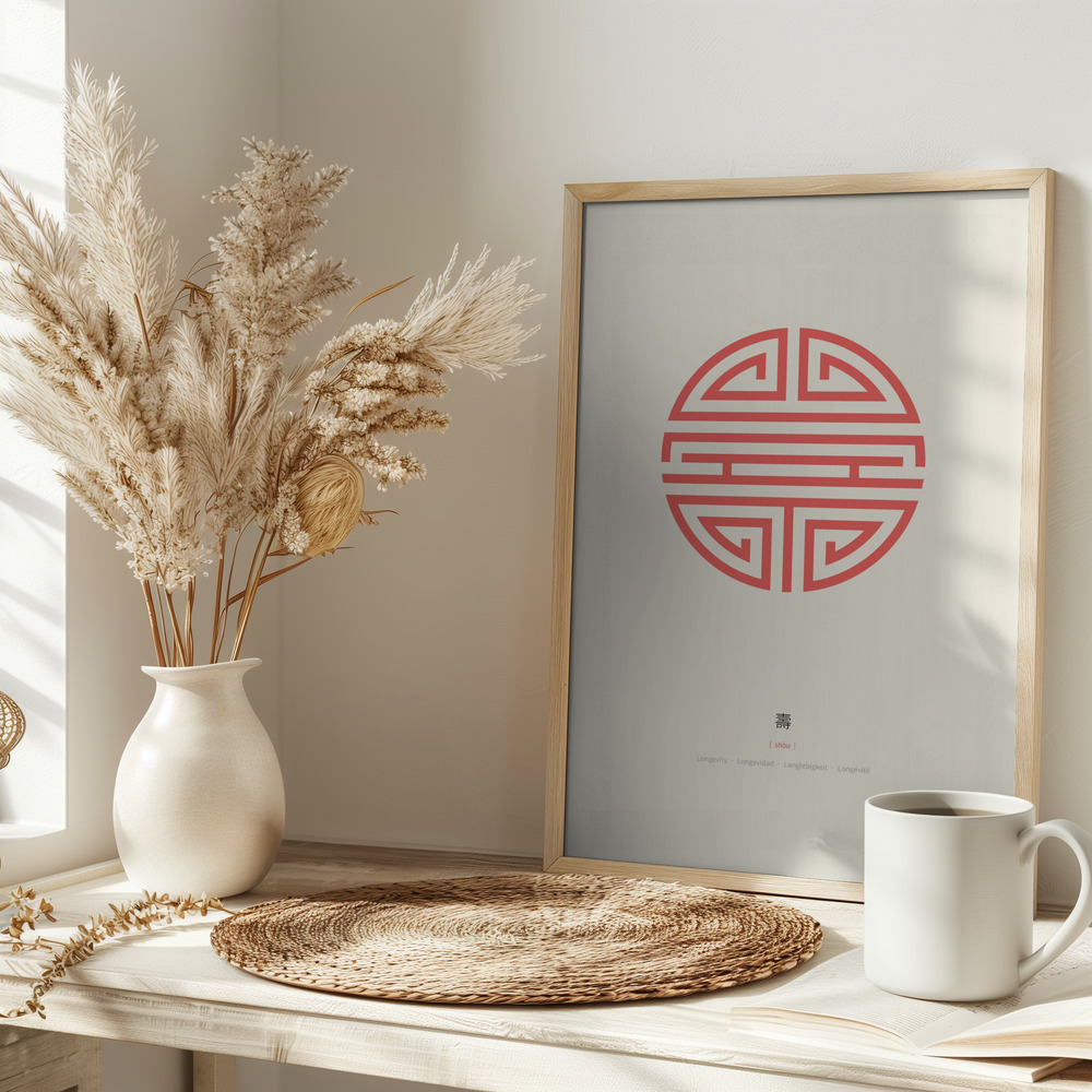 Poster - Shou | Longevity on table