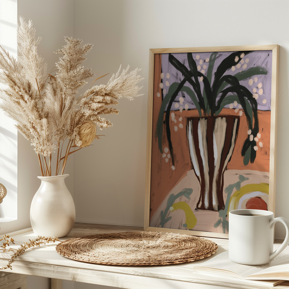 Affiche - Floral still life no 3 sur la table