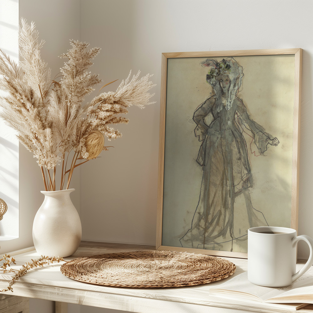 Poster - Hommage à Gainsborough I on table