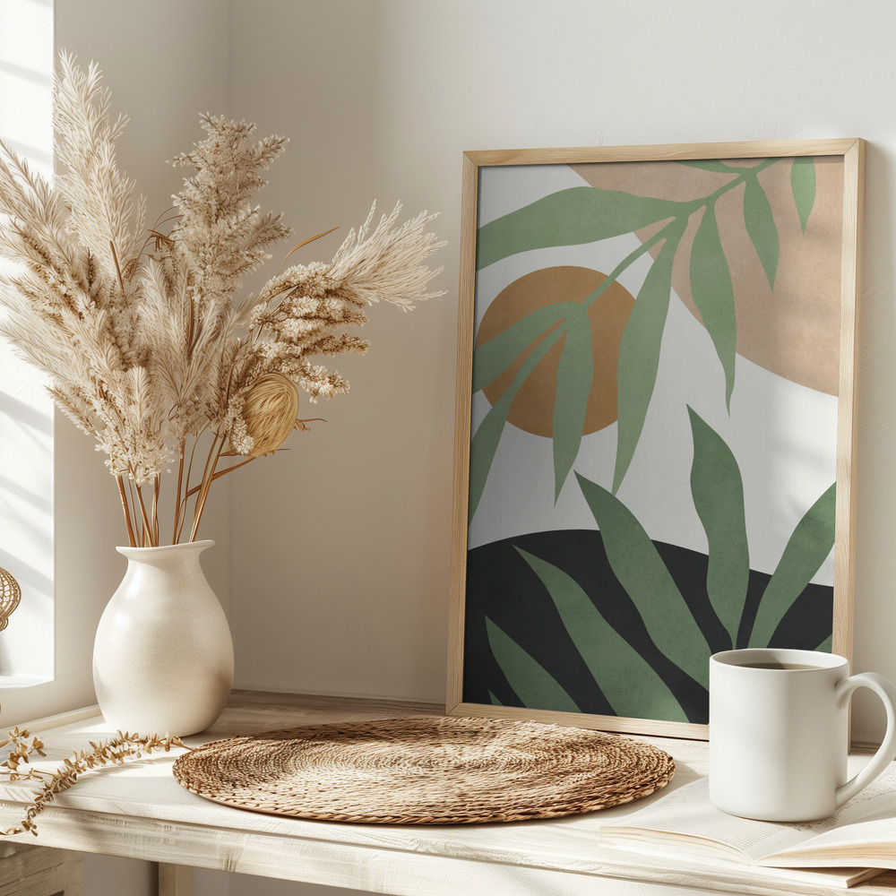 Poster - Floral and tropical 4 on table