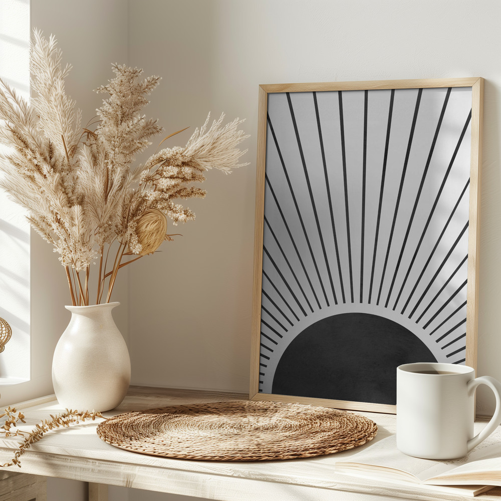Poster - Sun rays on table