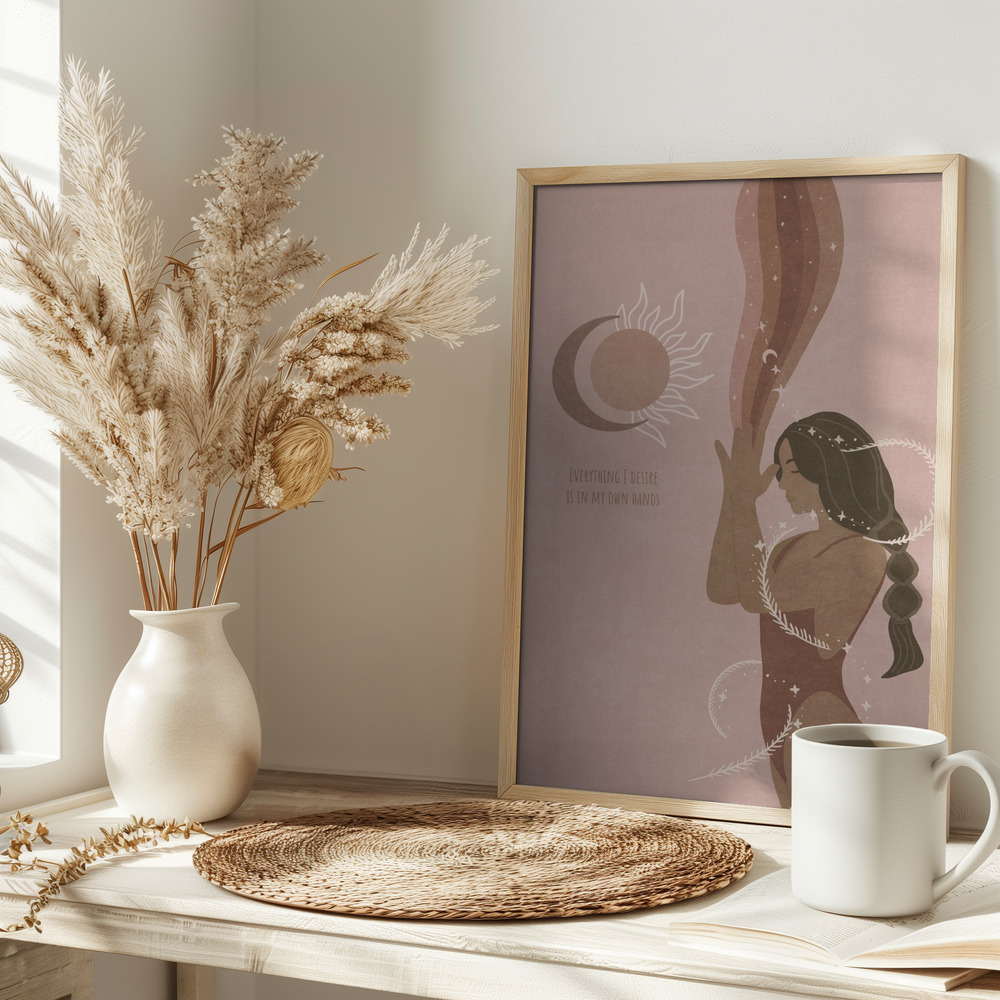 Poster - Celestial Dreams op tafel