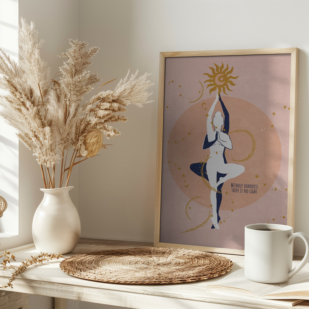 Poster - Yin Yang Balance op tafel