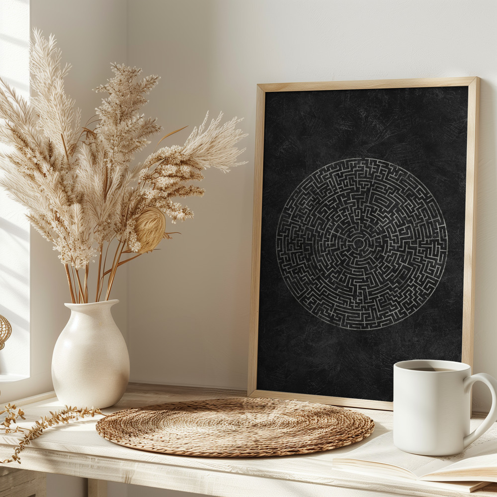 Poster - The Circular Journey Maze on table
