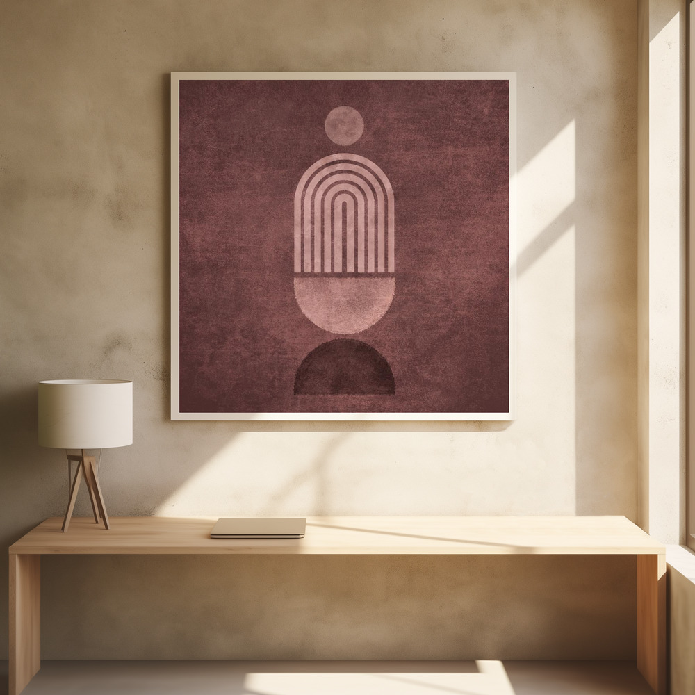 Juliste - Echoing Geometry square poster interior 1