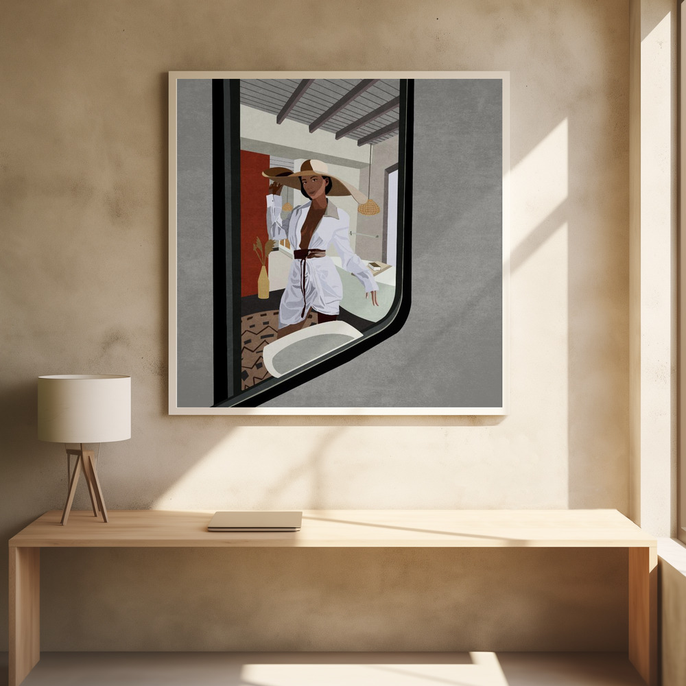 Poster - Reflected Elegance square poster interior 1