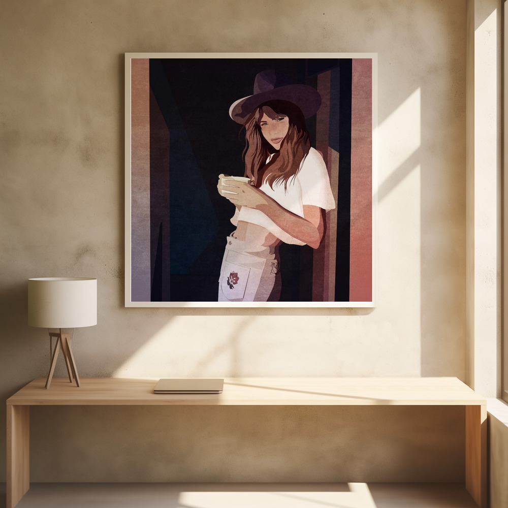 Poster - Morning Coffee Charm square poster interior 1