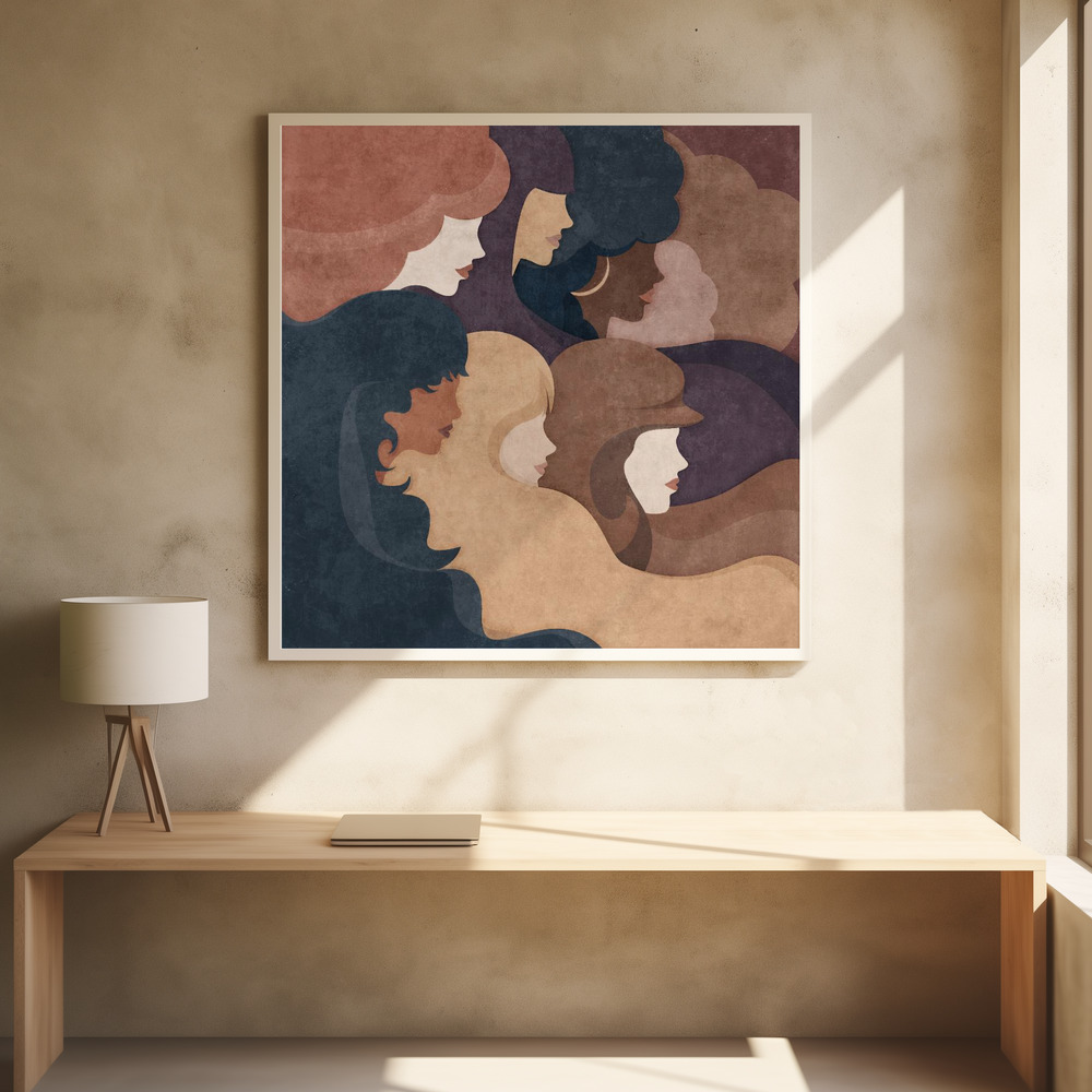 Juliste - Waves of Identity square poster interior 1