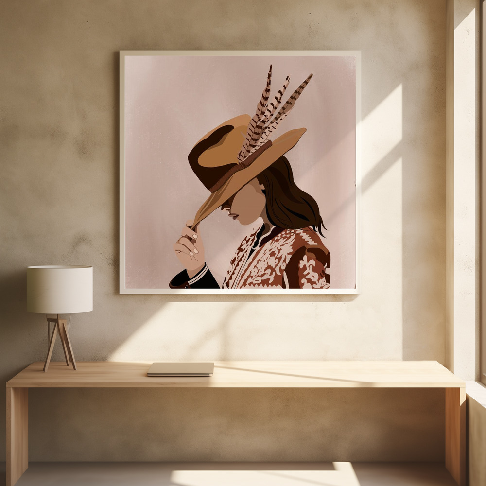 Juliste - Cowgirl Elegance square poster interior 1