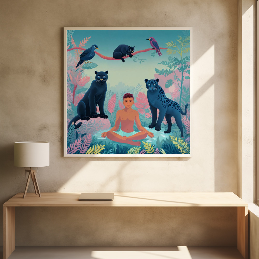 Poster - Tropical 6 square poster interior 1